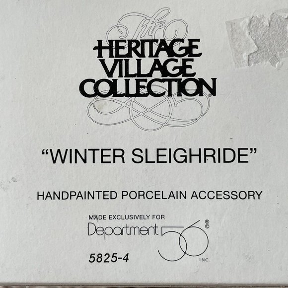 Department 56 - Winter Sleighride - Heritage Collection Sleigh Ride 5825-4 - Picture 8 of 8